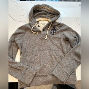 Abercrombie & Fitch muscle sweater, XL, grey.